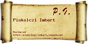 Piskolczi Imbert névjegykártya